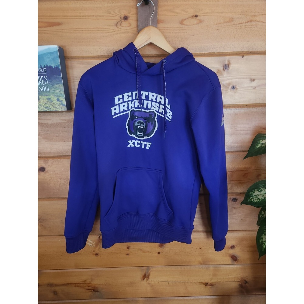 Adidas Central Arkansas XCTF purple hoodie size small